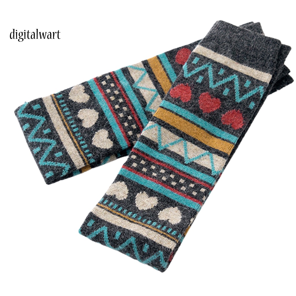 Kỹ Thuật Số| 1 Đôi Tất Chân Giữ Ấm Họa Tiết Độc Đáo Cho Nữ