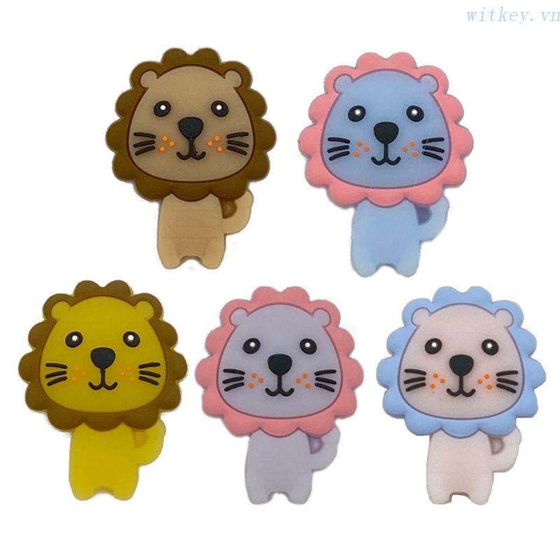 Dây Đeo Răng Bằng Silicone Đính Hạt Cườm Cho Bé Sơ Sinh