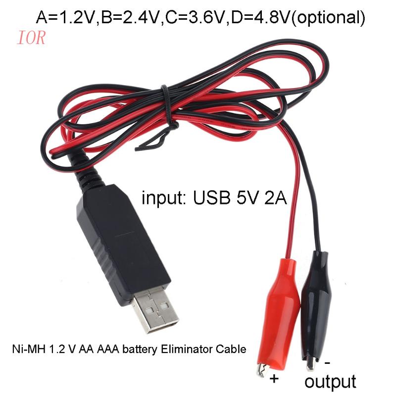 Bộ 1-4 Thiết Bị Khử Mùi Thay Thế IOR USB 5V Sang 1.2 2.4 3.6 4.8V 1.2V