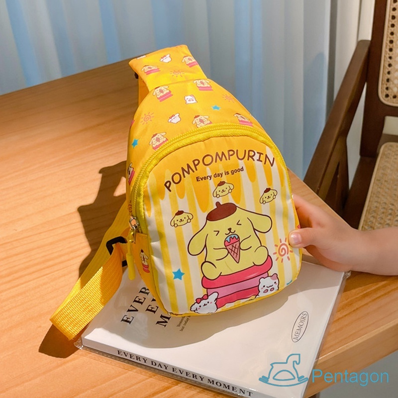 Túi Đeo Chéo In Họa Tiết Hoạt Hình Dễ Thương Phong Cách Hàn Quốc