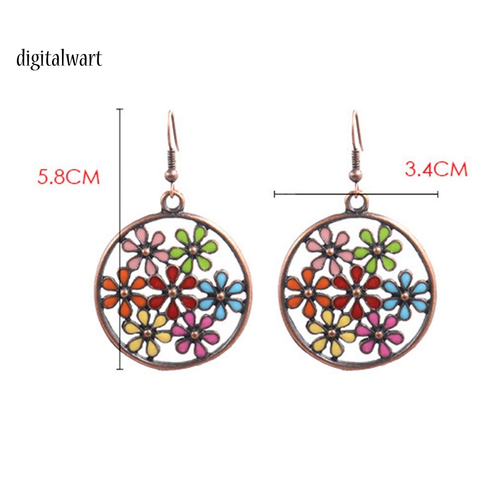 Kỹ Thuật Số| Khuyên Tai Nữ Trang Dáng Tròn Phong Cách Bohemian