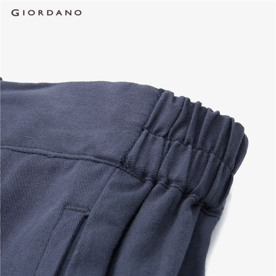 Chân váy GIORDANO 05463315 trọng lượng nhẹ xẻ tà trước eo thun cho nữ