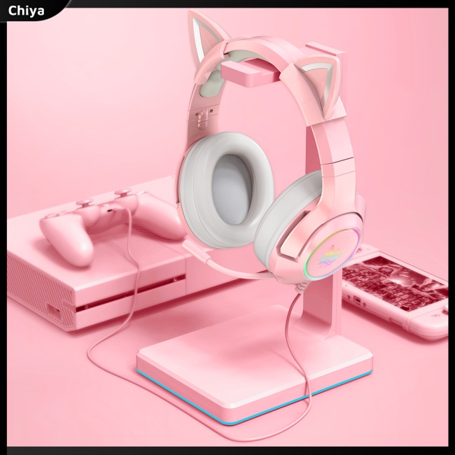 Tai Nghe Onikuma K9 Hình Tai Mèo Có Đèn Led Rgb Dùng Để Chơi Game