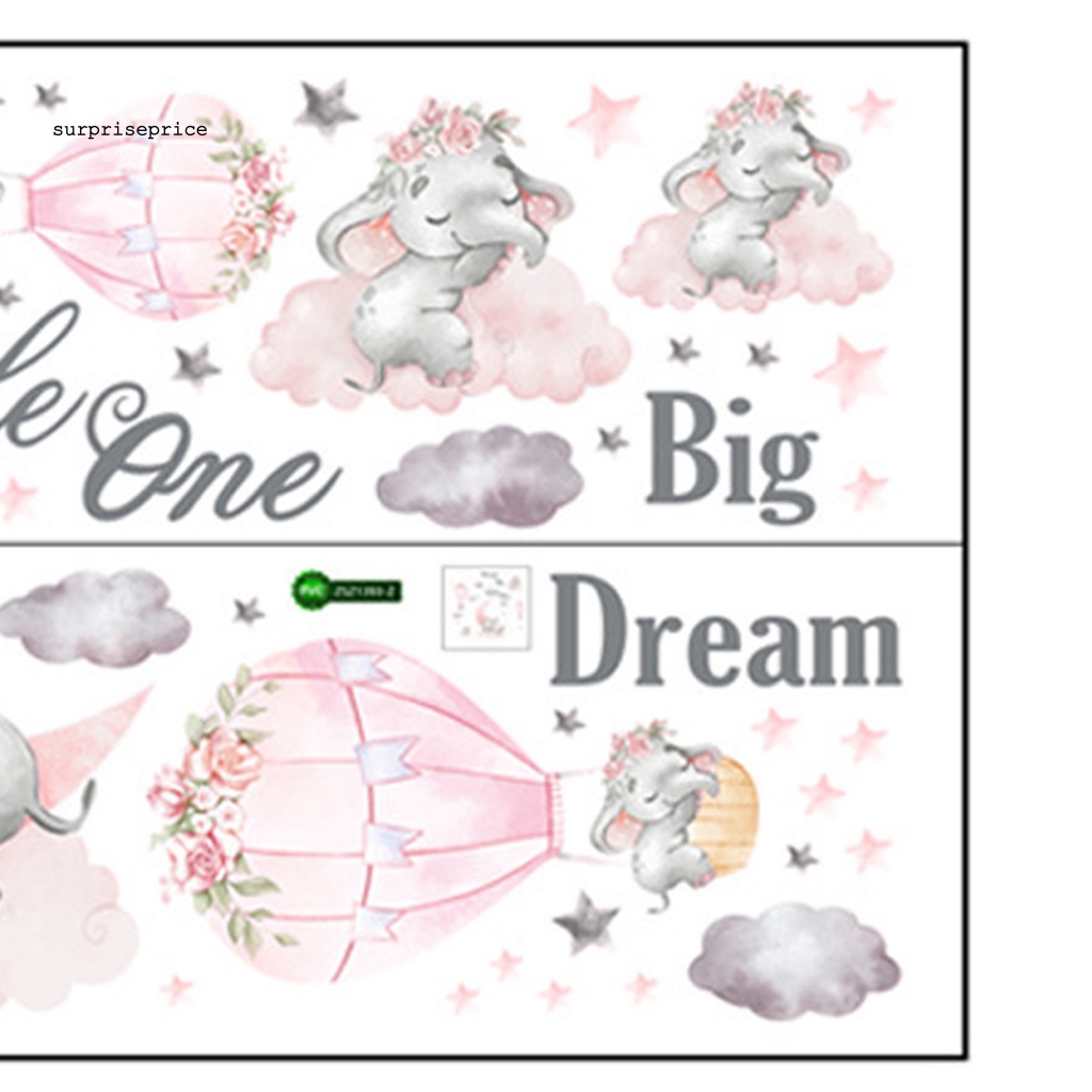 Set 2 Sticker Dán Tường PVC Họa Tiết Hoạt Hình Dễ Thương Bắt Mắt