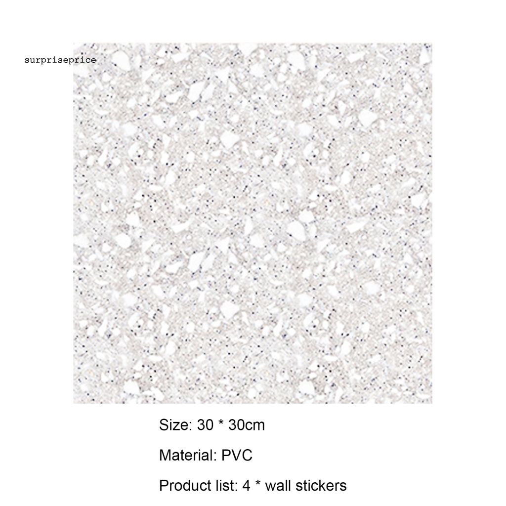 Bộ 4 Miếng Dán Tường / Cửa Sổ Mặt Nhám Bóng Bẩy Chống Nước Tối Giản Trang Trí Nhà Cửa