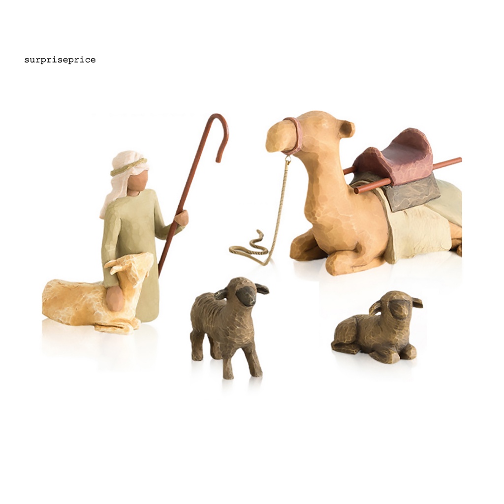 Spa 1 Bộ Tượng Nhựa Resin Hình Chúa Jesus Thiên Thần Sáng Tạo Chống Vỡ Trang Trí Nhà Cửa / Lễ Phục Sinh