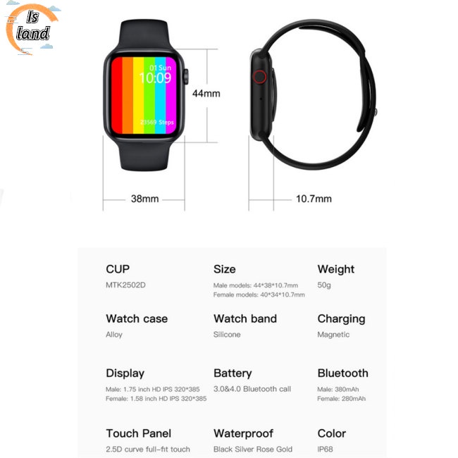 Đồng Hồ Thông Minh Đa Năng W26 + 44mm Kết Nối Bluetooth Và Phụ Kiện