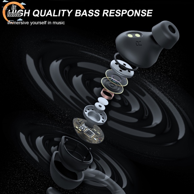 [IS] Tai nghe không dây Có Thể Sạc Lại Được Thiết Kế Dạng Móc Vành Tai Khi Chơi Thể Thao