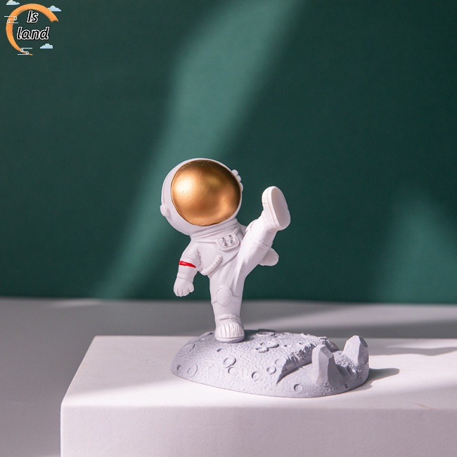 Giá Đỡ Điện Thoại / Máy Tính Bảng Bằng Resin Chống Trượt Hình Phi Hành Gia