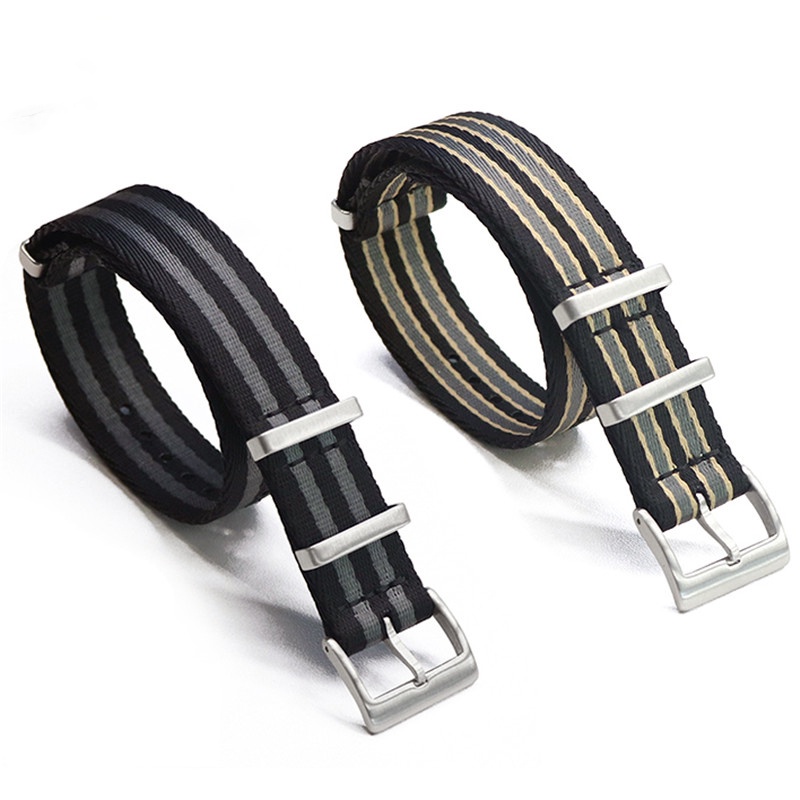 Dây Đeo Nylon Zulu Thay Thế Có Khóa Inox Cho Đồng Hồ Omega Sea master 18mm 20mm 22mm