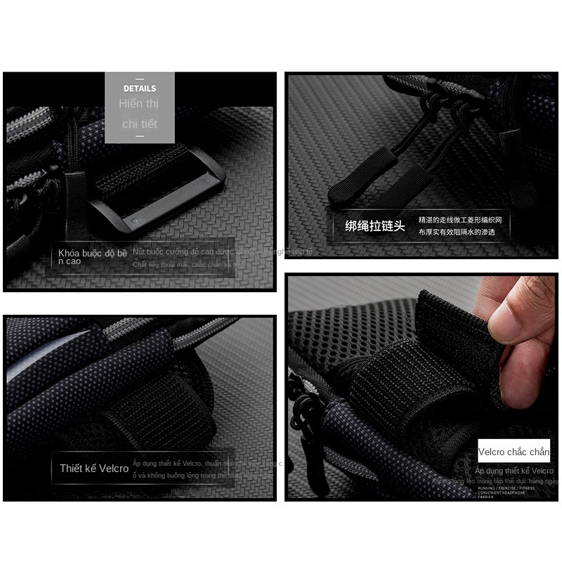 Túi Đựng Điện Thoại Đeo Cánh Tay Bằng Vải Chống Thấm Nước Tiện Dụng Cho Nam Và Nữ