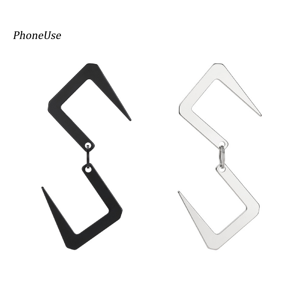 Móc Treo Đồ Hai Đầu Bằng Thép Không Gỉ Chịu Nhiệt Độ Cao Nhỏ Gọn PU Dành Cho Đi Bộ Đường Dài