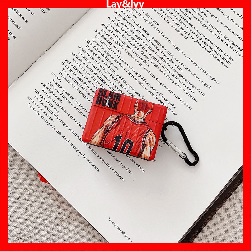 Vỏ Bảo Vệ Hộp Sạc Tai Nghe AirPods 1 / 2 / Pro / 3 Bằng Silicon Họa Tiết Hoạt Hình Slam Dunk Dễ Thương