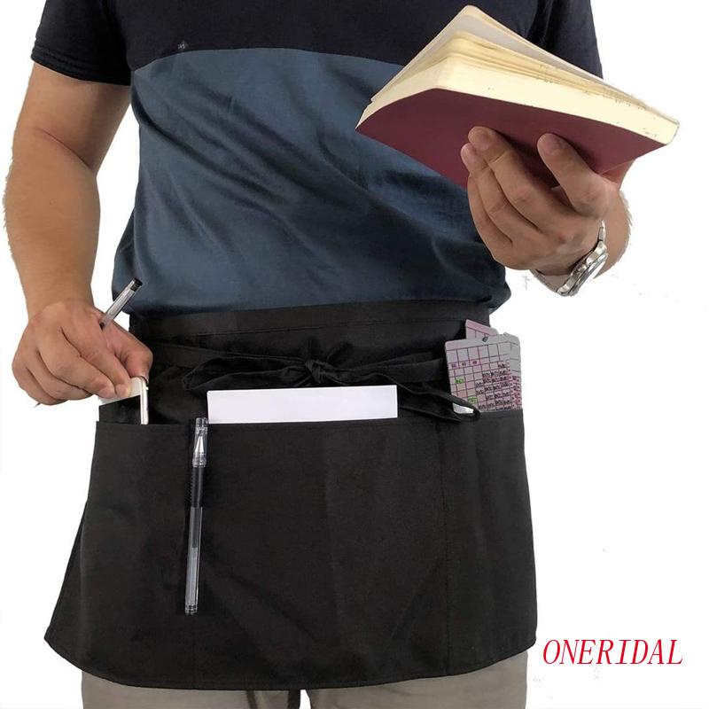 Tạp Dề Nửa Eo Có 3 Túi Và Dây Đeo Hông Dành Cho Nam Nữ