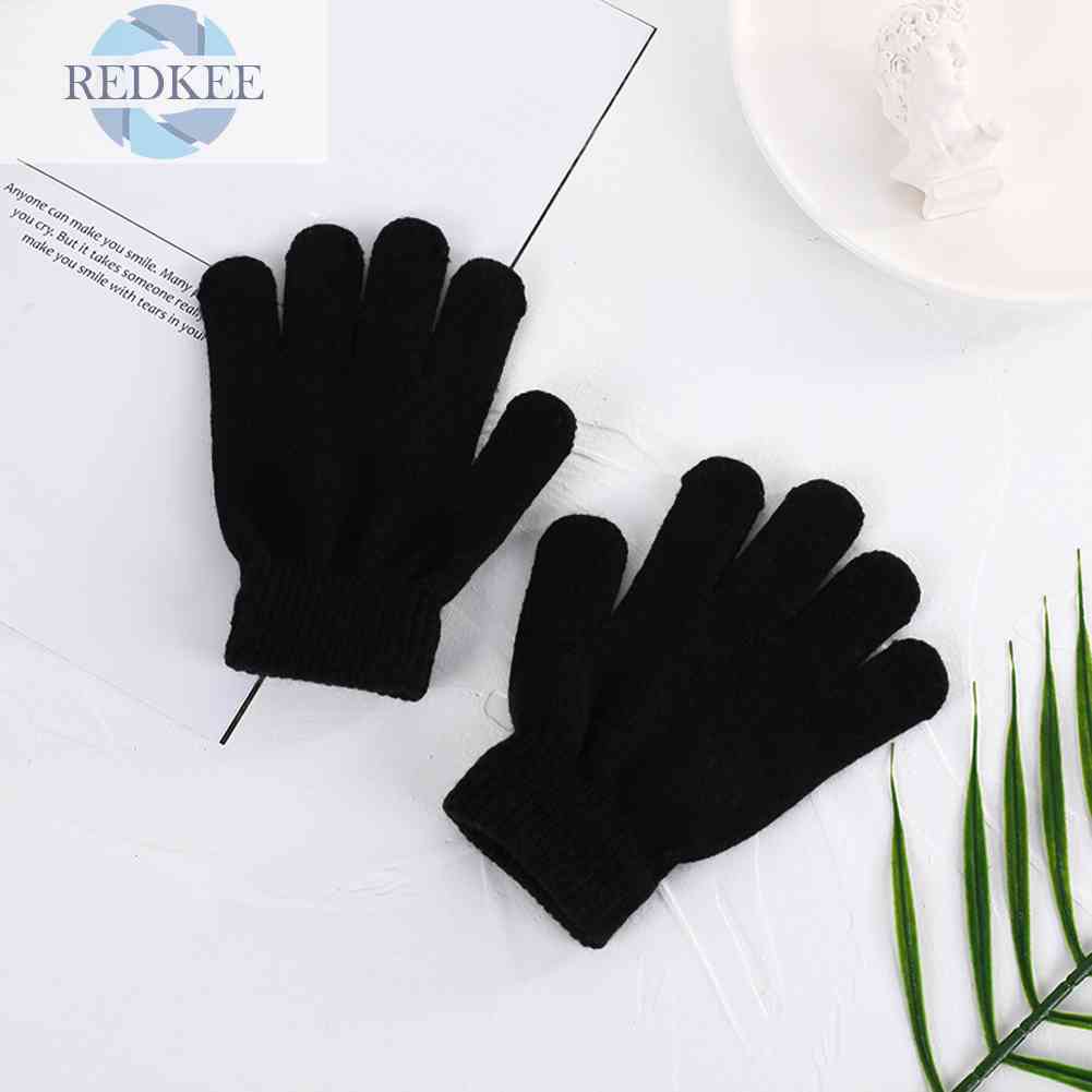 Găng Tay Dệt Kim Toàn Bộ Ngón Tay Cho Nam Và Nữ