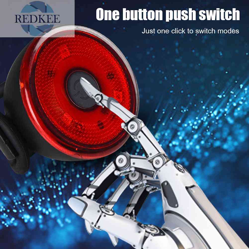 Đèn LED Cảnh Báo An Toàn Chống Nước Gắn Đuôi Xe Đạp Leo Núi