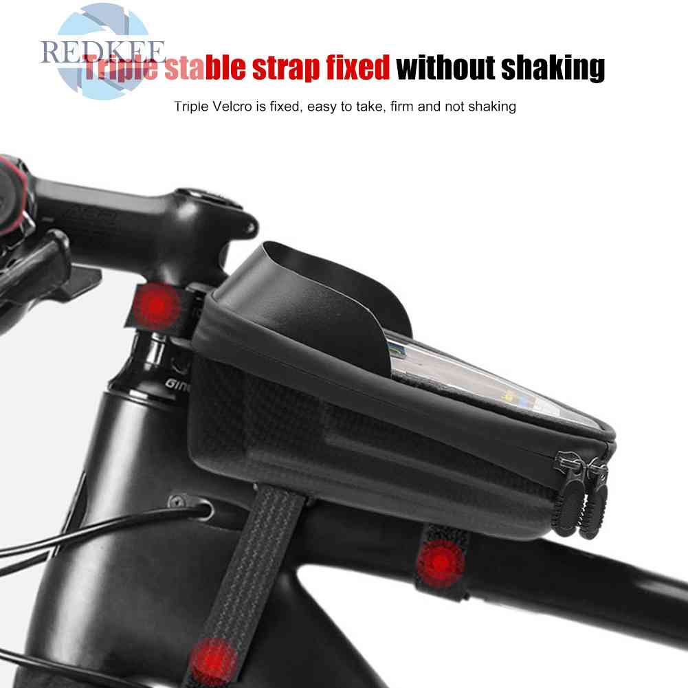 [Bán Chạy!!!]Túi Đựng Điện Thoại 5 Kiểu Vỏ Cứng Chạm Cảm Ứng Màn Hình Gắn Khung Trước Xe Đạp MTB