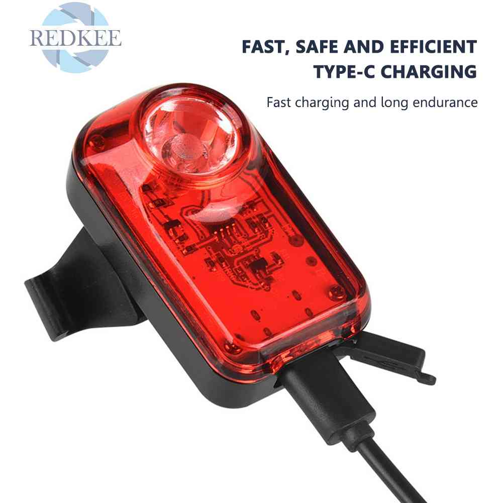 Đèn LED Cảnh Báo Gắn Đuôi Xe Đạp Sạc USB Loại C