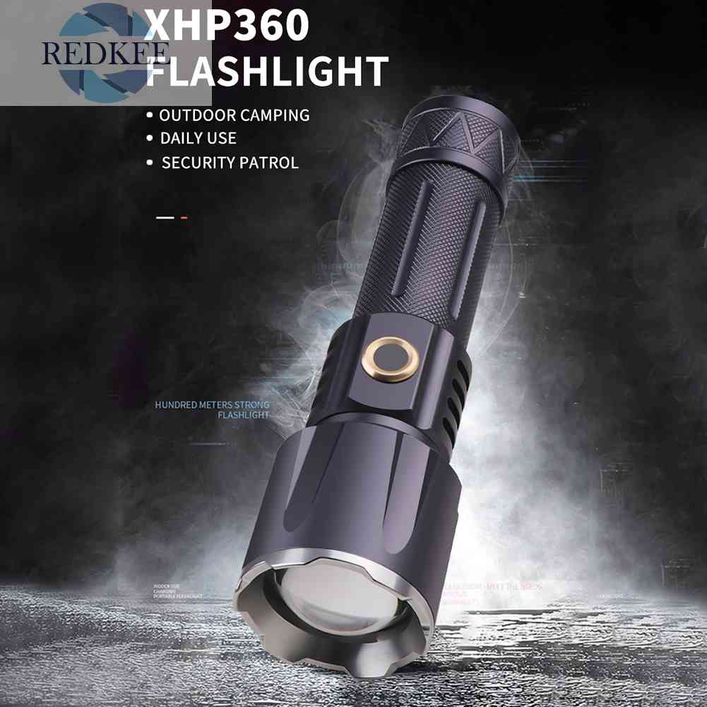 Đèn Pin Cắm Trại Chống Nước 5 Chế Độ XHP360 LED 2500lm