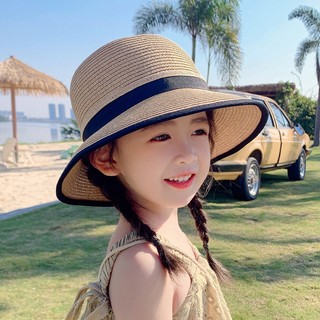 Mũ cói che nắng đi biển thời trang mùa hè cho bé gái