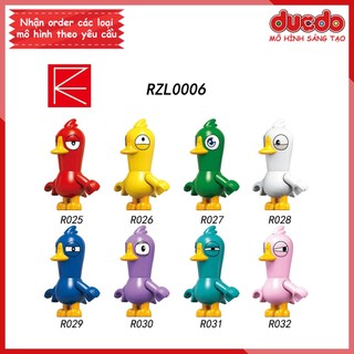Minifigures nhân vật trong game goose goose duck - đồ chơi lắp ghép xếp hình mini mô hình rzl0006 r025 - 032