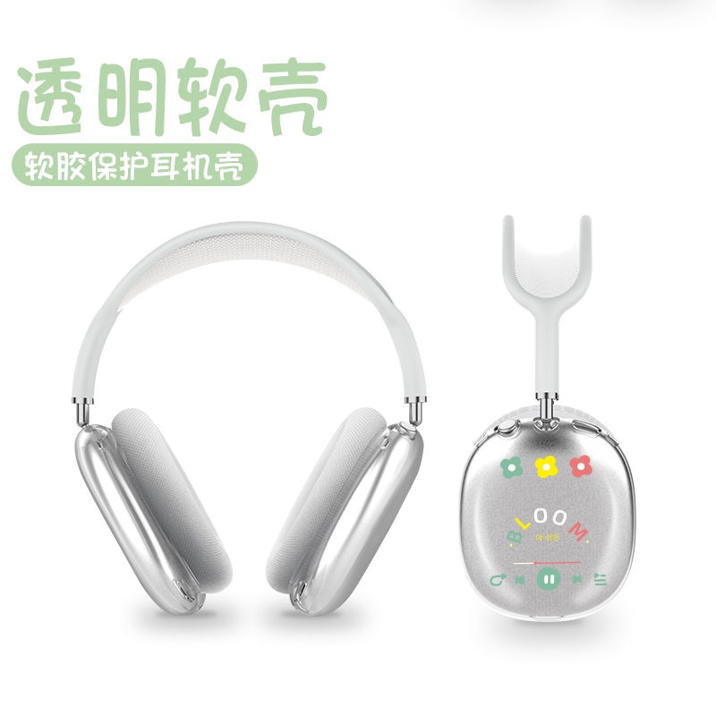 Vỏ Bảo Vệ Hộp Sạc Tai Nghe AirPods Max Bằng Silicon Chống Rơi Chống Bụi In Chữ Độc Đáo Ốp