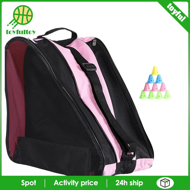 [Toyfulcabin] Túi Trượt Băng 3 Lớp Thoáng Khí Có Tay Cầm Và Dây Đeo Vai Cho Bé Trai Và Bé Gái