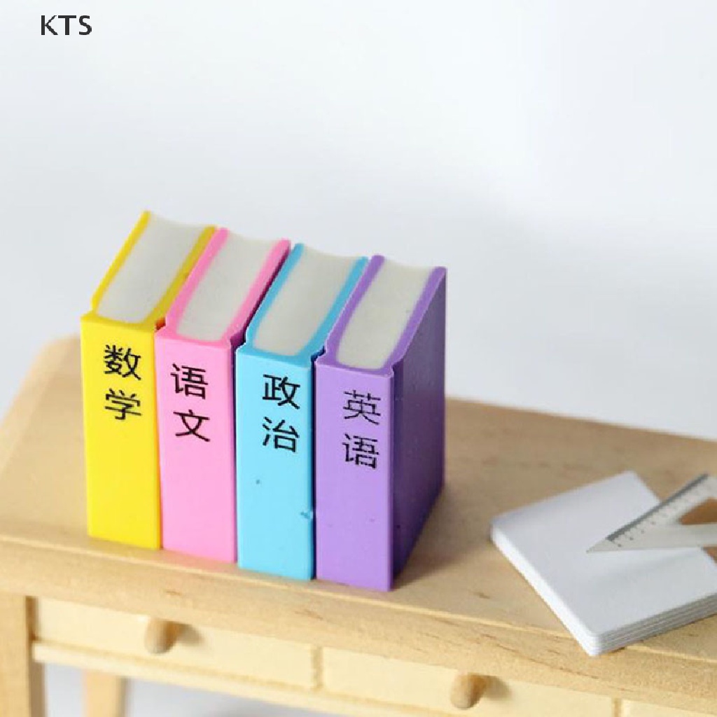 Set 4 Mô Hình Cuốn Sách 1 / 12 Thời Trang Cho Nhà Búp Bê