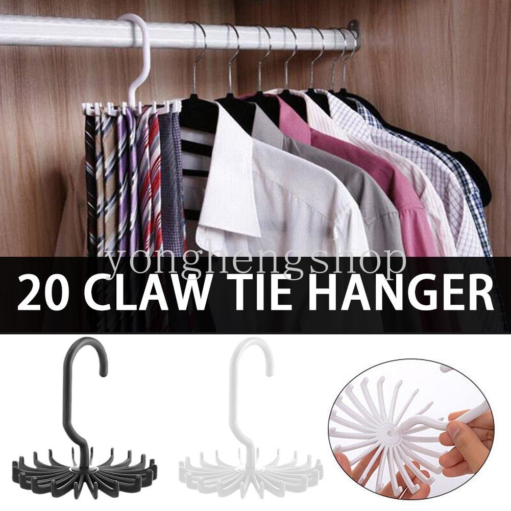 Giá Đỡ Cà Vạt / Thắt Lưng Xoay 360 Độ 20 Móc Tiết Kiệm Không Gian