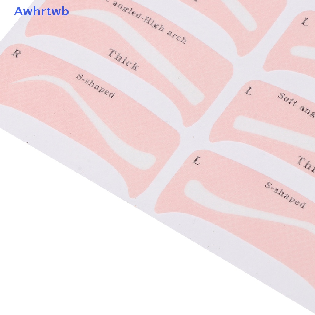 Set 24 Cặp Khuôn Hỗ Trợ Vẽ Lông Mày Tiện Dụng Mới