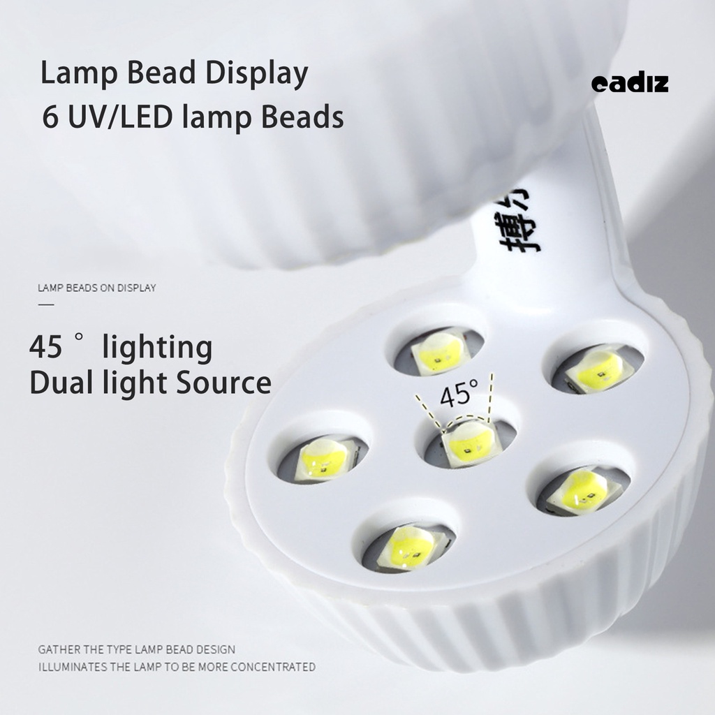 1 Bộ Máy Hong Khô Sơn Móng Tay 6 Đèn Hình Nấm Mini Chuyên Dụng Cho Salon