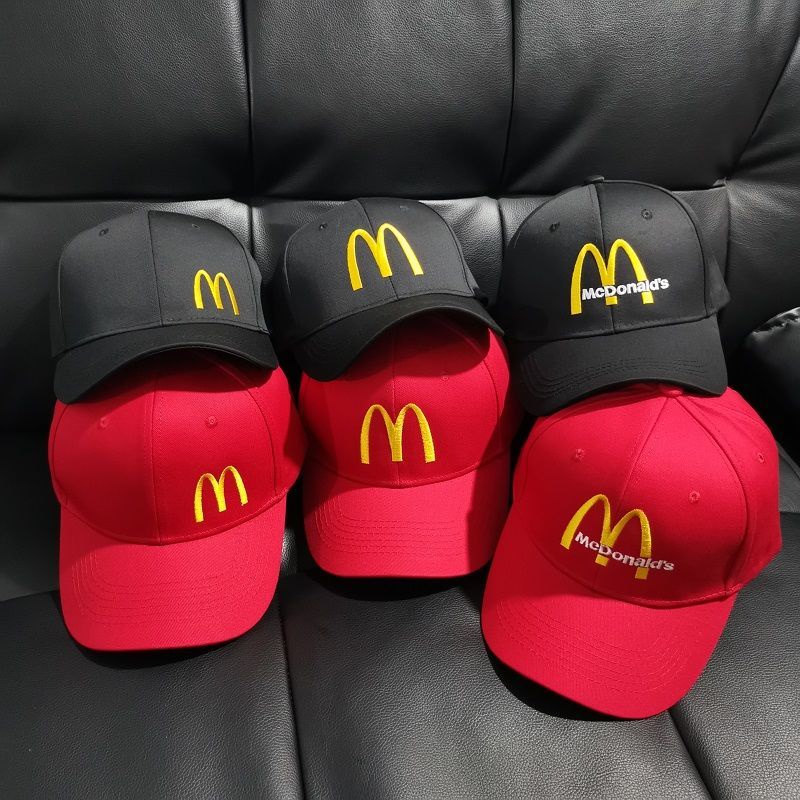 Mũ Lưỡi Trai Thêu Chữ Mcdonald 'S Waiter