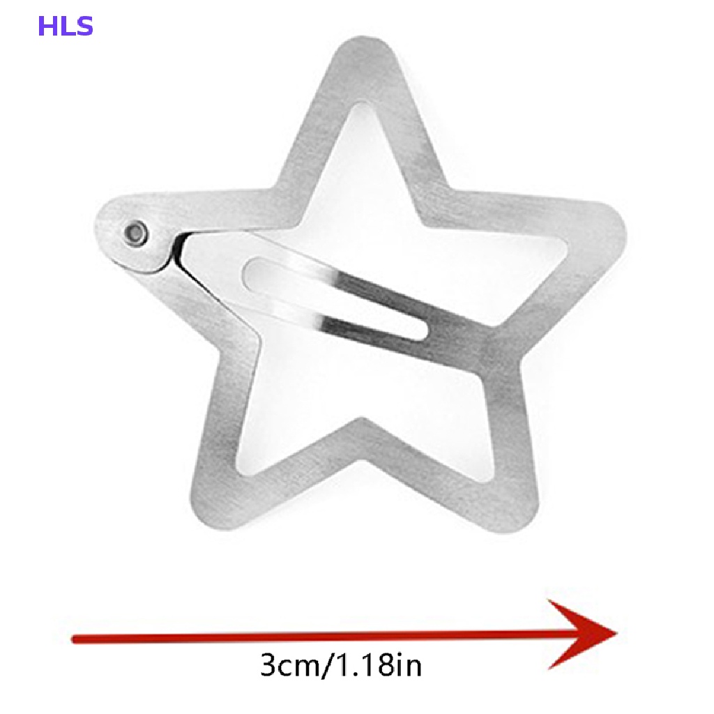 Set 10 Kẹp Tóc Hình Ngôi Sao Dễ Thương Cho Nữ