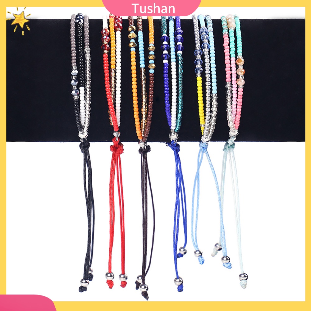 Vòng Tay Chuỗi Hạt Nhiều Lớp Phong Cách Bohemian Cho Nữ