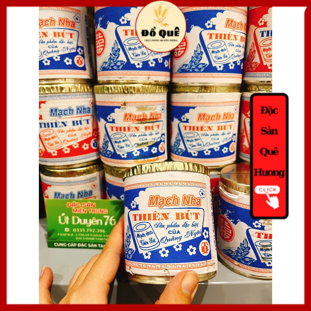 Combo 5 Lon Mạch Nha Thiên Bút Quảng Ngãi Đường Mạch Nha Thủ Công