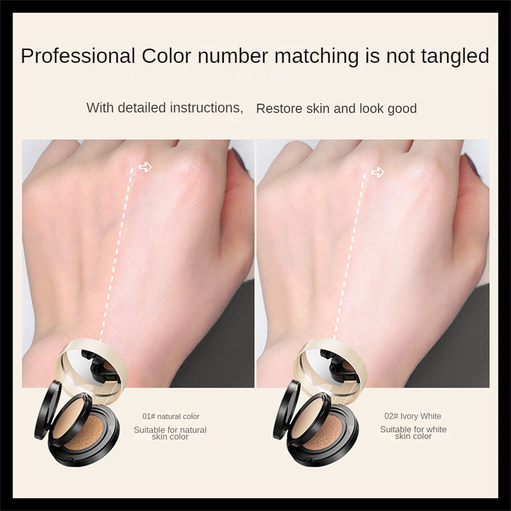 Fanzhen Kem Nền BB Cushion Không Khí Kem Che Khuyết Điểm Kem Trang Điểm Nhẹ Và Lâu Trôi Chống Thấm Nước Và Chống Mồ Hôi Sẵn Sàng