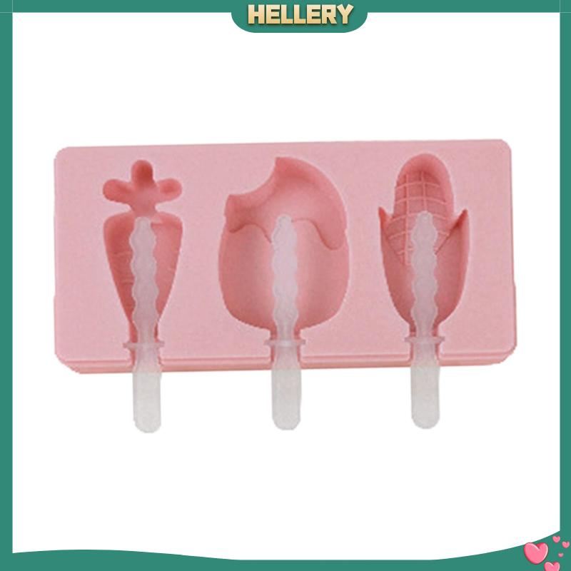 Khuôn Làm Kem Que Hình Hoạt Hình Tháo Gỡ Được