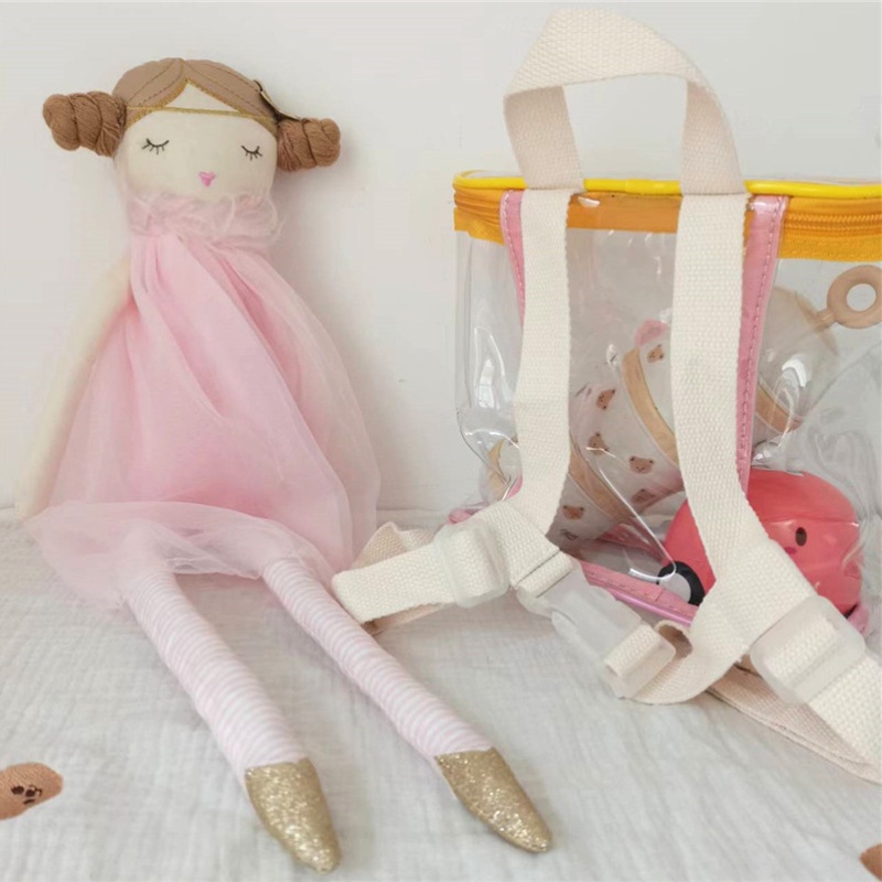 Ba Lô Trong Suốt Chống Thấm Nước Họa Tiết Hoạt Hình Xinh Xắn Dành Cho Bé
