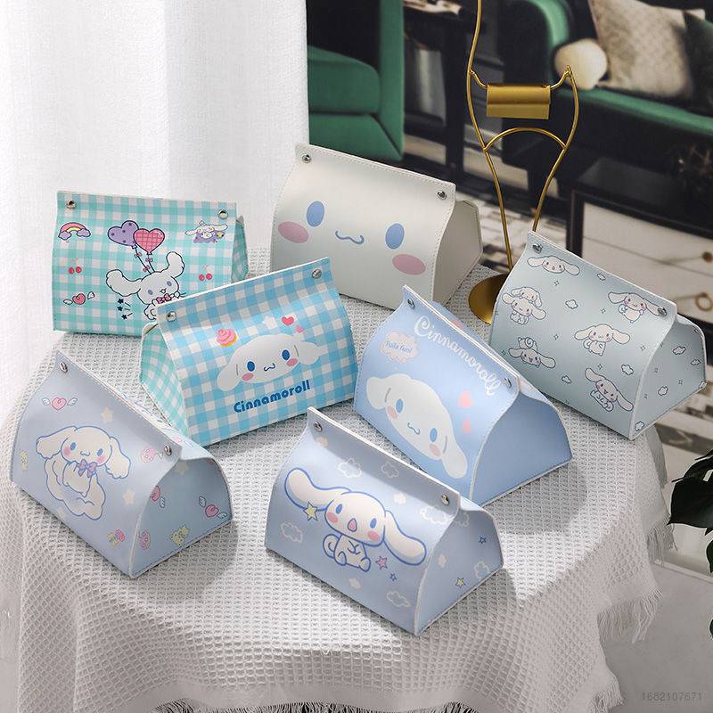 Hộp Da Đựng Khăn Giấy SY2 Sanrio Cinnamoroll Cinnamon Chống Thấm Nước Họa Tiết Hoạt Hình Dễ Thương Cho Phòng Khách YS2