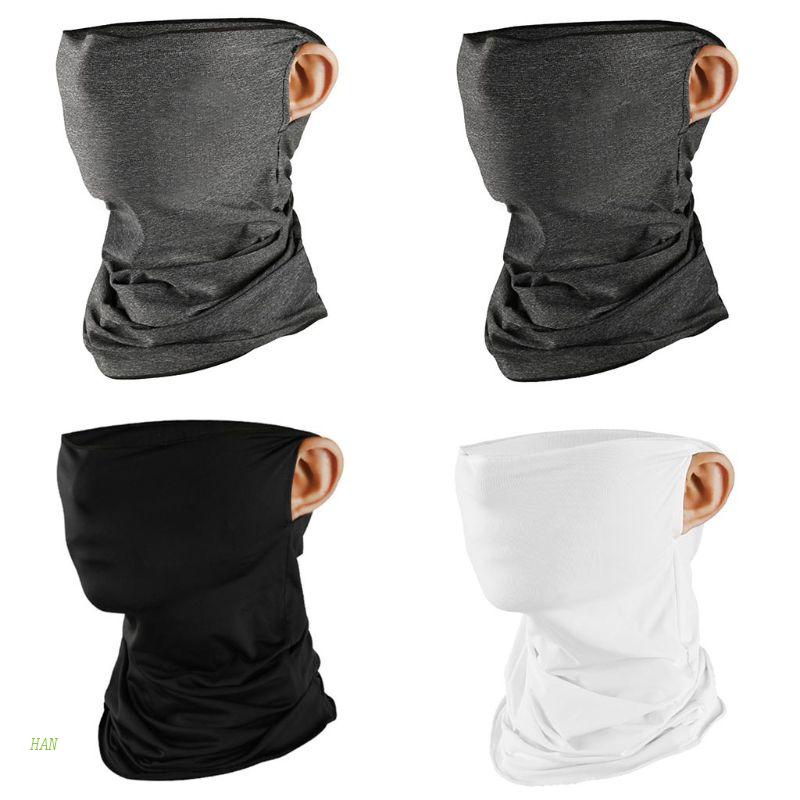 Khẩu Trang Chống Tia UV Đeo Tai Bảo Vệ Cổ Dành Cho Nam Nữ