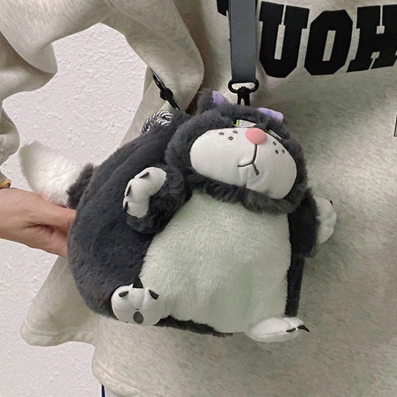 Túi Đeo Chéo Vai Hình Mèo Hoạt Hình Đáng Yêu Dành Cho Nữ