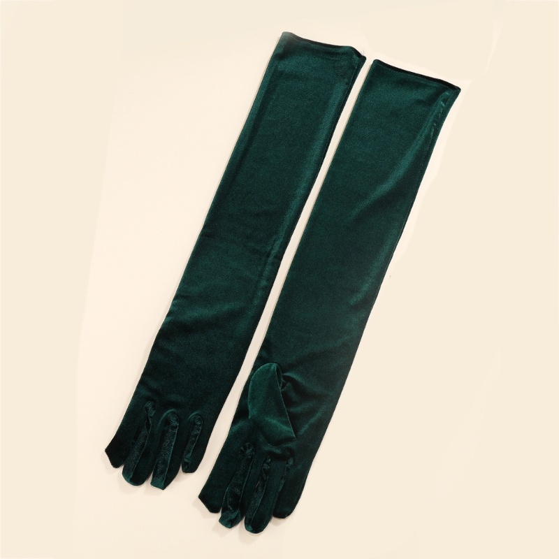 Găng Tay Nhung Dài Thời Trang Cho Nữ