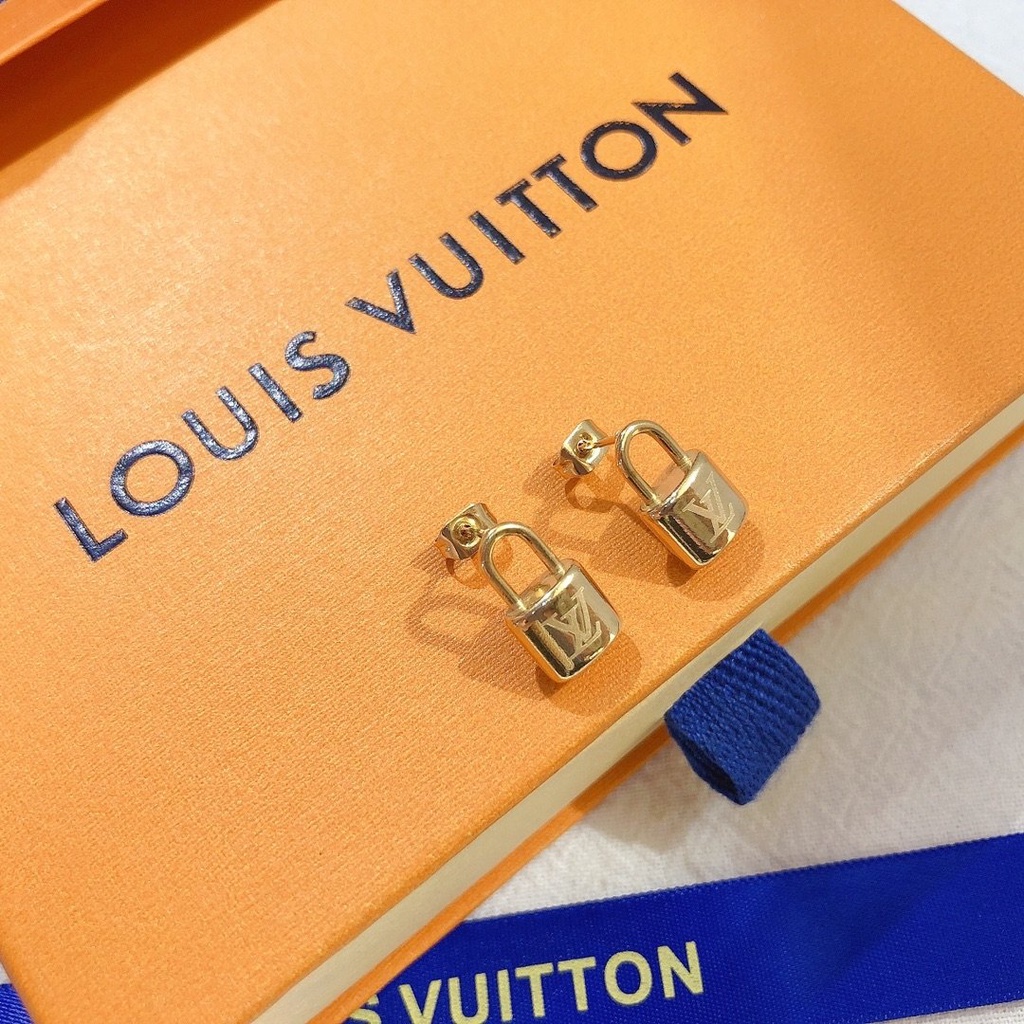 LOUIS VUITTON Bông Tai LV Bằng Thép Titan Thời Trang Cho Nữ