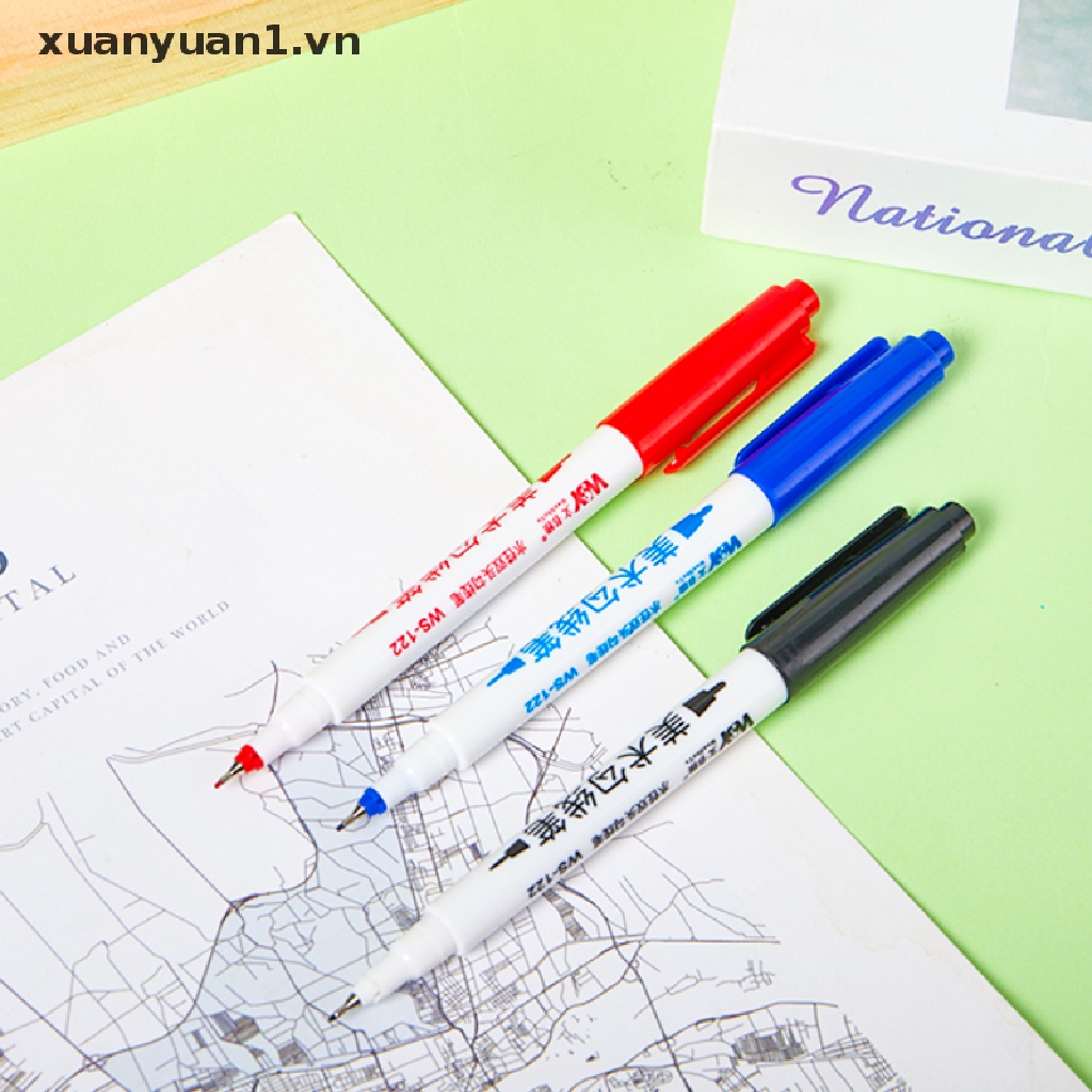 Set 10 Bút Lông Hai Đầu Chống Thấm Nước Và Dầu Tiện Dụng