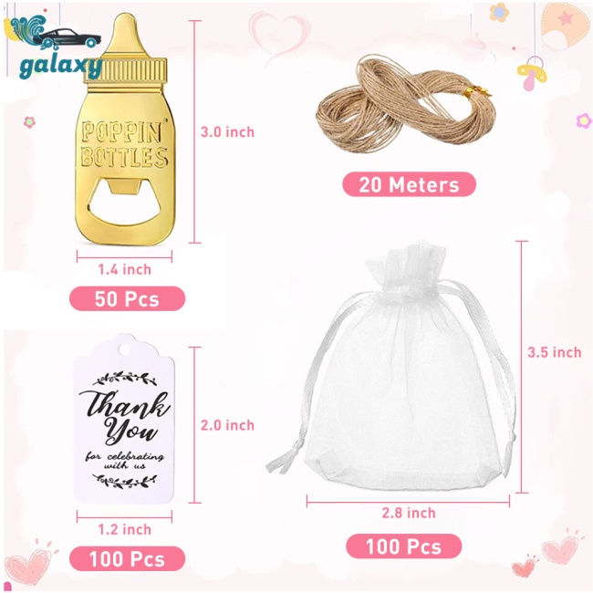 Galaxy Set 24 Dây Đay 10m Kèm Dụng Cụ Mở Nắp Chai