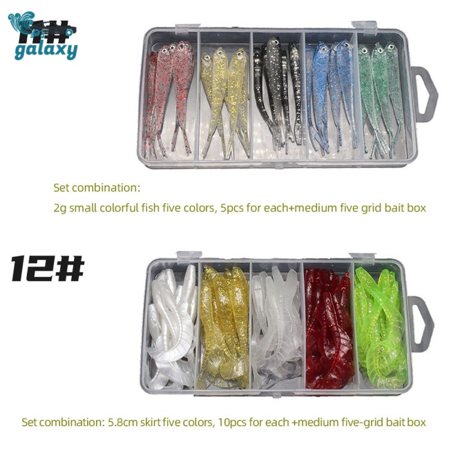 Ốp Điện Thoại Họa Tiết galaxy Dành Cho Iphone 1-12# Bộ Mồi Câu Cá Cao Cấp Mềm Kèm Hộp Đựng Tiện Lợi