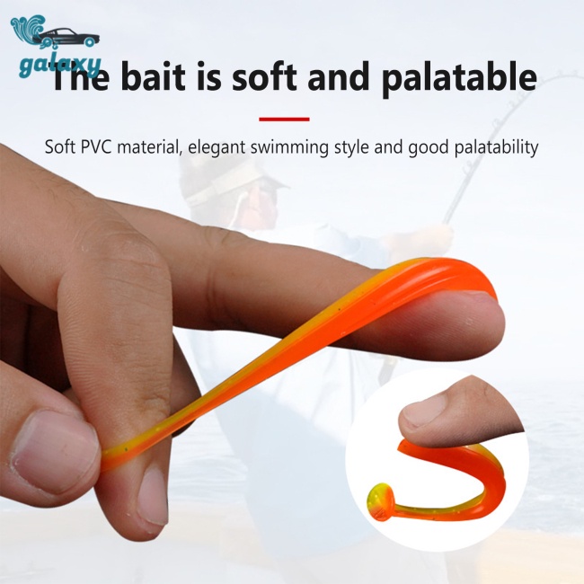Galaxy Bộ Mồi Giả Câu Cá Hình Chữ T Bằng Nhựa