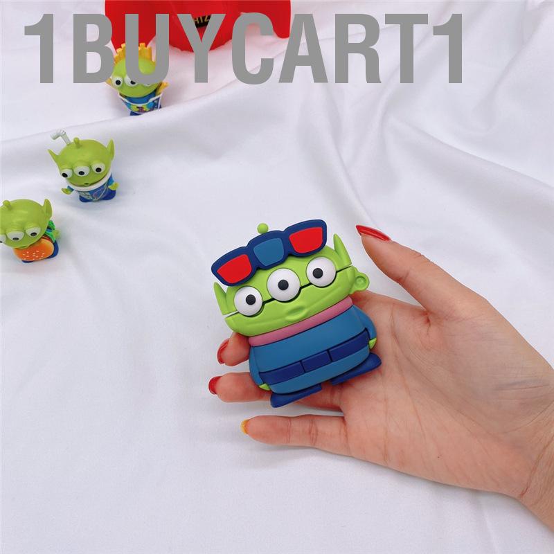 1buycart1 Cartoon Earbuds Case Silicone Cute 3 Eyed Monster Shape  Earphone Cover