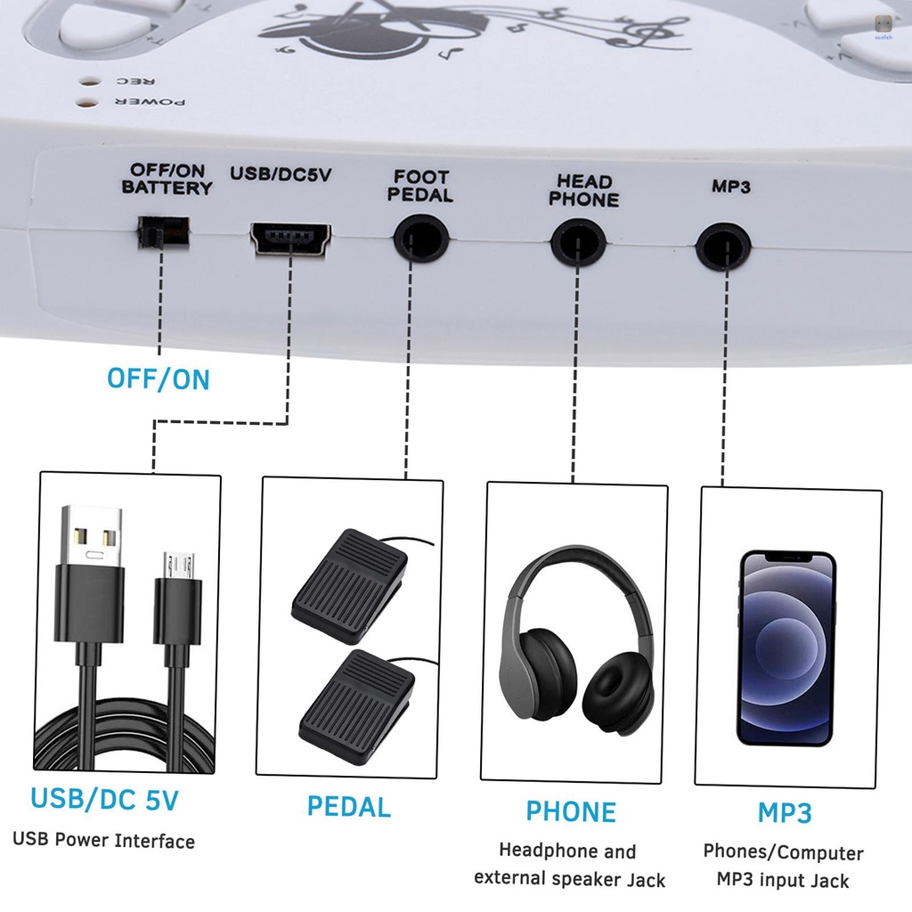 Bộ Trống Điện Tử Chất Liệu Silicon Có Thể Gấp Gọn Kèm Gậy Đánh