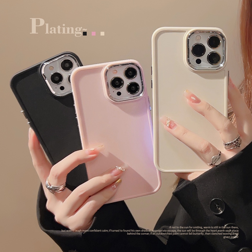 Ốp lưng Điện Thoại Silicone Mềm Mạ Điện Màu Trơn Cho ốp lưng Iphone 14 13 12 11 14 pro max/7plus/8plus/xs/xr/xsmax | BigBuy360 - bigbuy360.vn